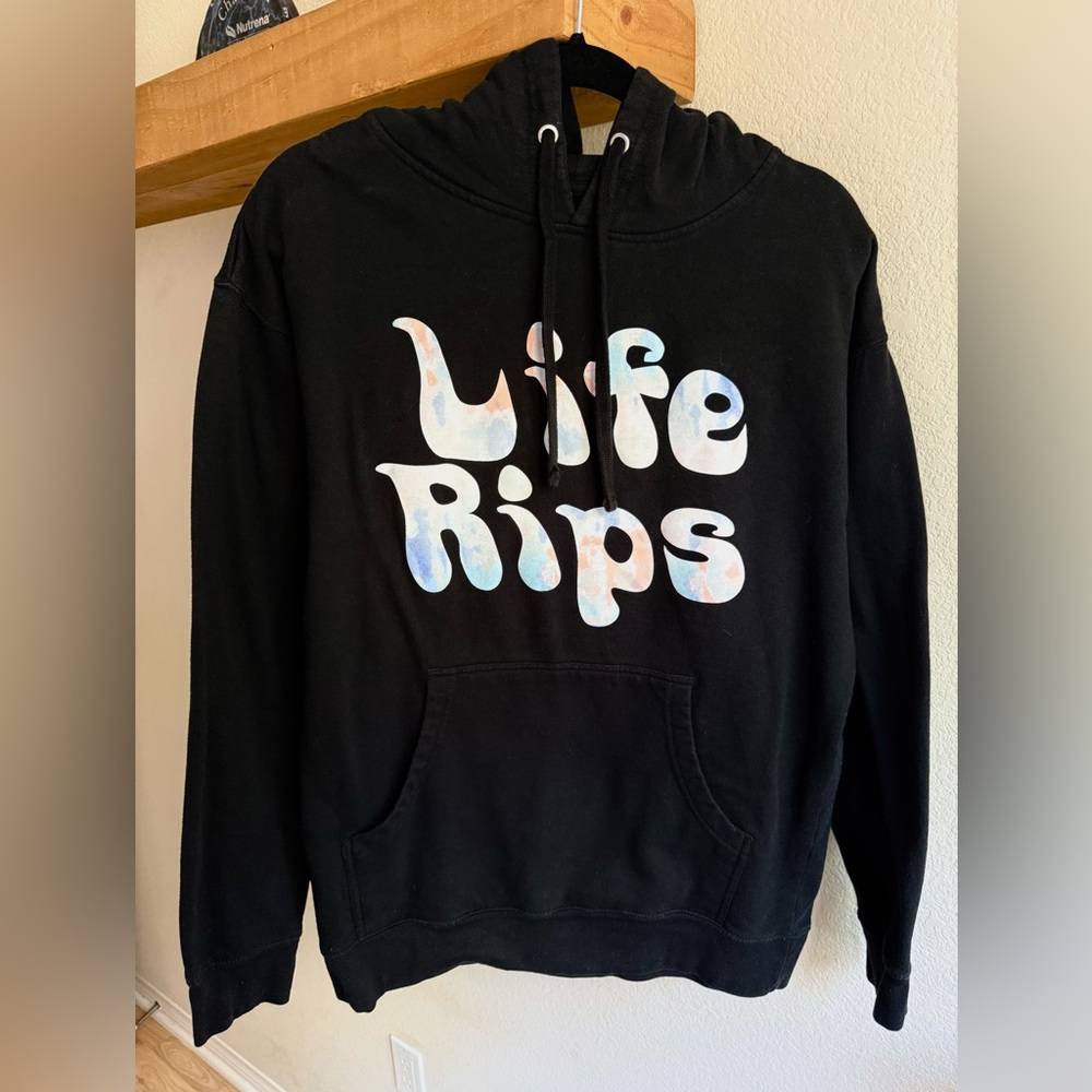 Life Rips Black Hoodie